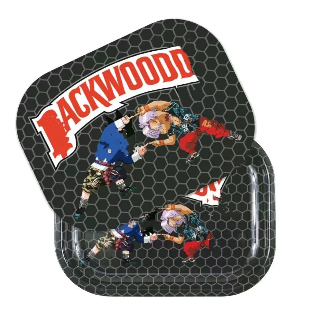 New Design Metal Rolling Tray with 18*14cm Serving Tray Logo Custom Storage Box for Tobacco Herbs Smoke