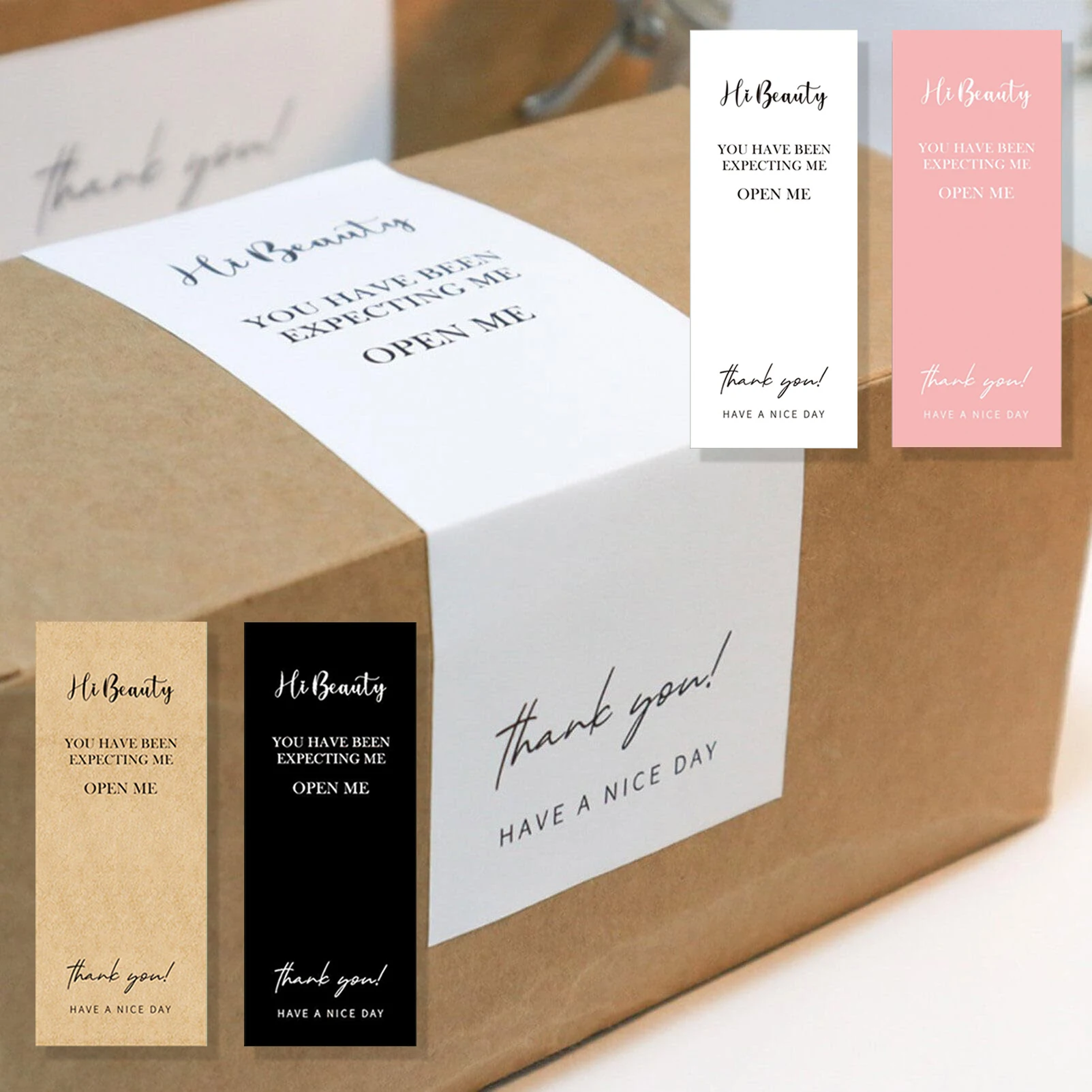 Custom Printed Waterproof Rectangle Shape Package Seal Sticker Strong Package Seals Paper Seal Sticker for Box