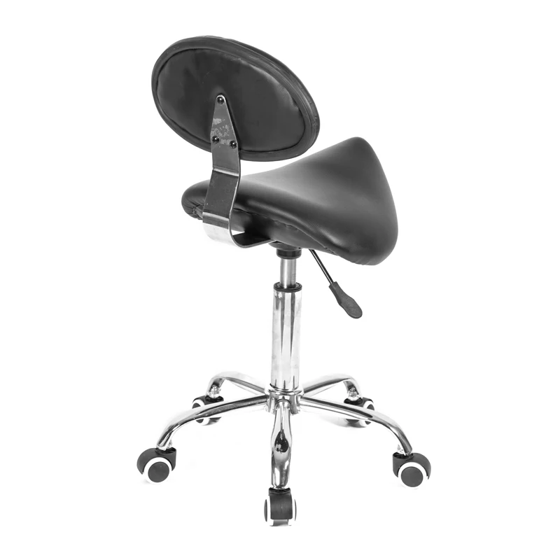 Amazon Top Sale Black Barber Saddle Medical Pedicure Stool,Adjustable Beauty Salon Full Body Massage Stool