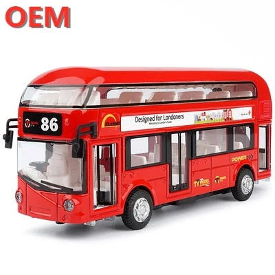 OEM custom 3D New Design Customized Plastic Cartoon Figure Toy Bus