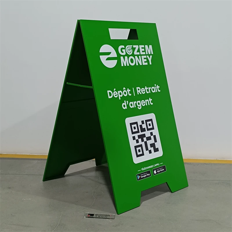 Custom Wholesale A Frame Sign Board Double Sided A1 outdoor sign board movable pavement sign poster stand