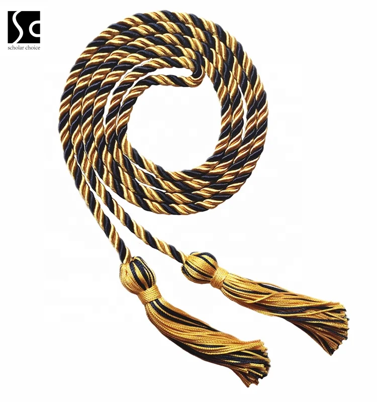 cord cords navy/light blue two color  Academic-Grade   graduation cord graduation honor cords