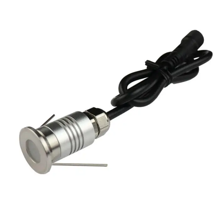 Уличные миниатюрные светодиодные светильники Точечный светильник для подземного освещения в саду 12 В 15 градусов 1 Вт