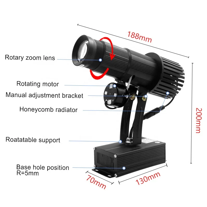 Global customize laser lamp  4k high definition   outdoor street full color  advert light   gobo logo  projector