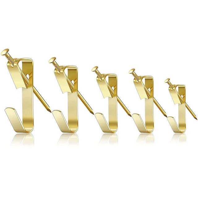 Металлические Крючки для подвешивания картин с гвоздями-настенные крючки фоторамки/холста/зеркала/художественных