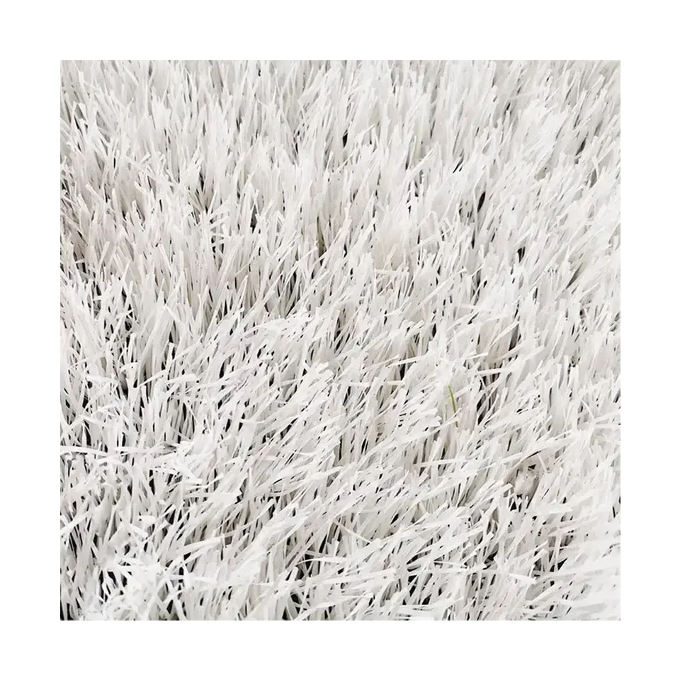 Cheap price white artificial grass 10cm roll gazon artificiel blanc factory directly