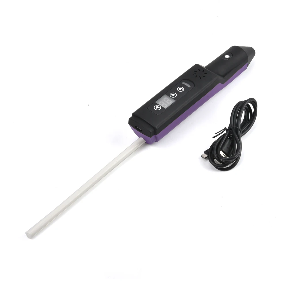 Cordless hot glue pen with display screen visible battery level Fast preheating cordless hot melt glue pen
