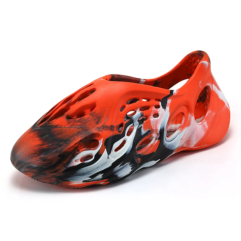 2021 New color pink fashion kids slip on yeez  summer beach sandal  girl boy men women soft  yeez