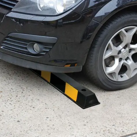 Car Stopper Custom Road Speed Limiter Safety Rubber Parking Lot Bumpers Wheel Stopper