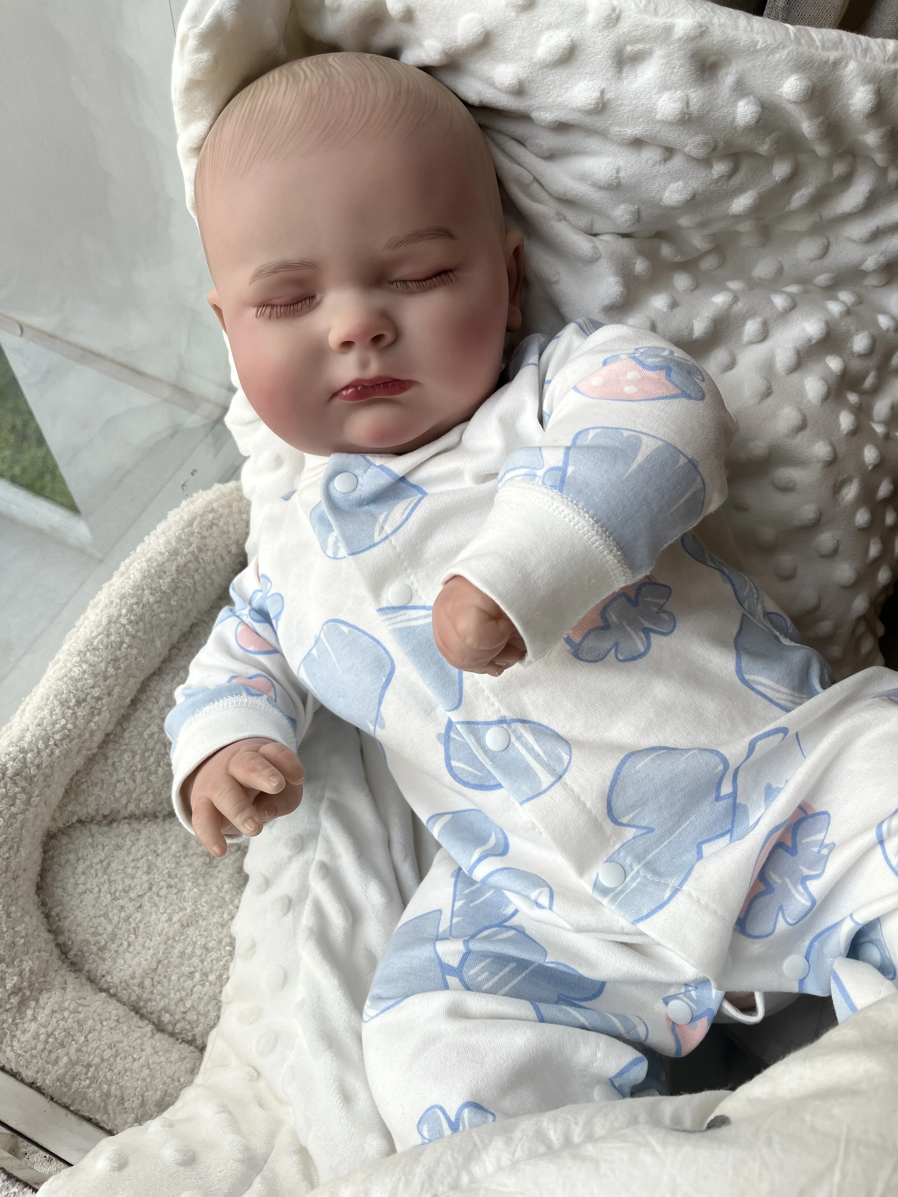 24-Inch Cute Toddler Reborn Baby Doll Joseph Toy Lifelike Paint 60 CM Vinyl Soft Toy Play-friendly Kids Gift Girls Collectible