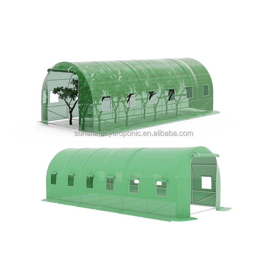 High tunnel greenhouse steel frame greenhouses serre tunnel de jardin for vegetable garden