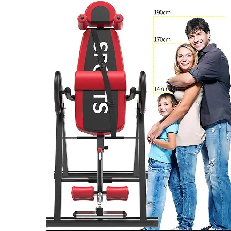 ZHOYA SPORT Hot Sale Multifunctional Inversion Chair Exercise Equipment Adjustable Stretching Machine Inversion Table Handstand
