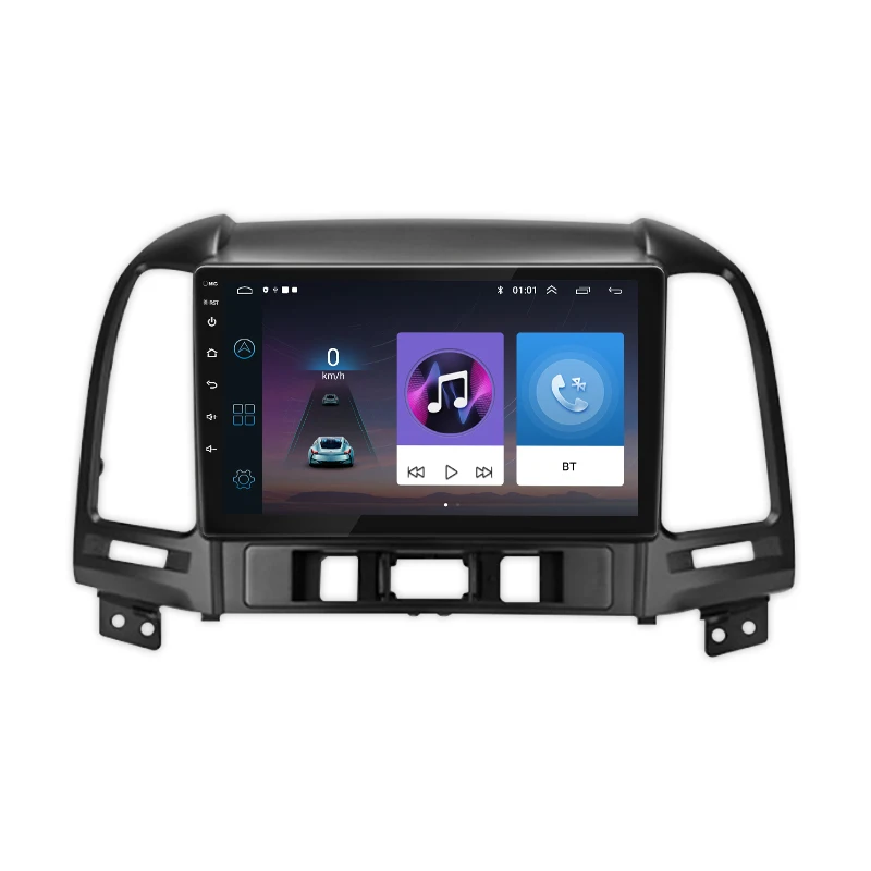 Factory Offer Android Car Media Player For Hyundai Santa Fe Touch Screen BT WIFI Mirror Link Car Radio 2DIN 1280*720 Car Stereo