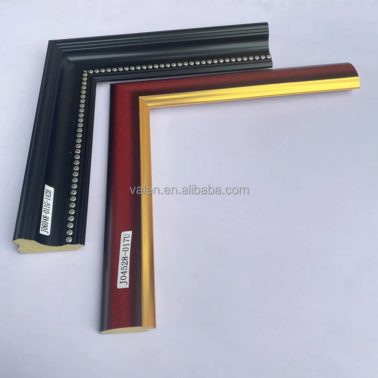 Wholesale Factory Direct Free Sample Black Wood-Like Frame Moulding Photo Poster Picture Wall Pictures Painting Mirror Frame