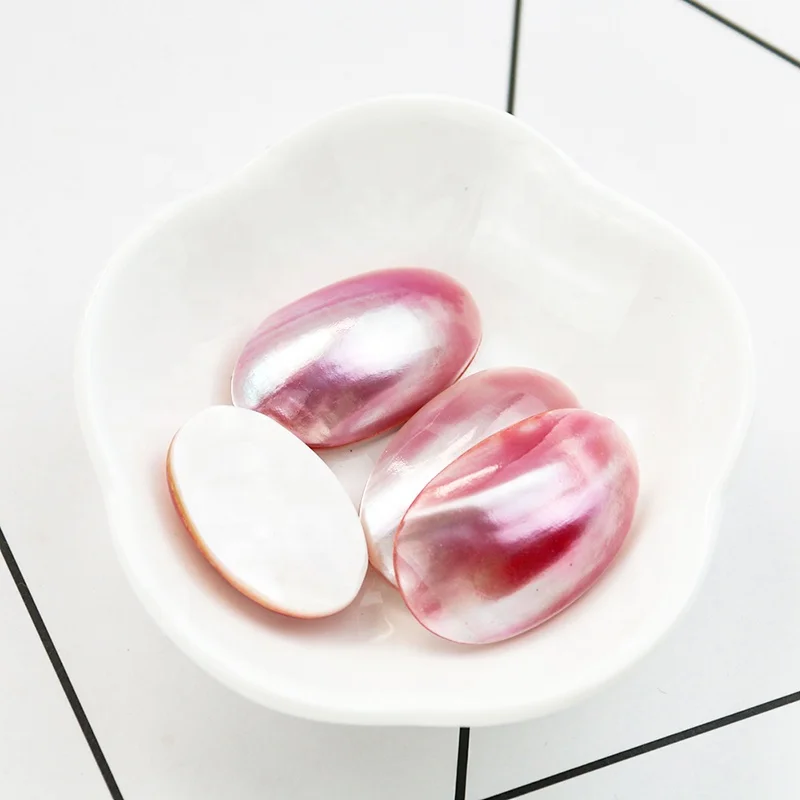 Ожерелье браслет серьги «сделай сам» ювелирные изделия очаровательные бусины натуральный подвесной жемчуг овальная розовая