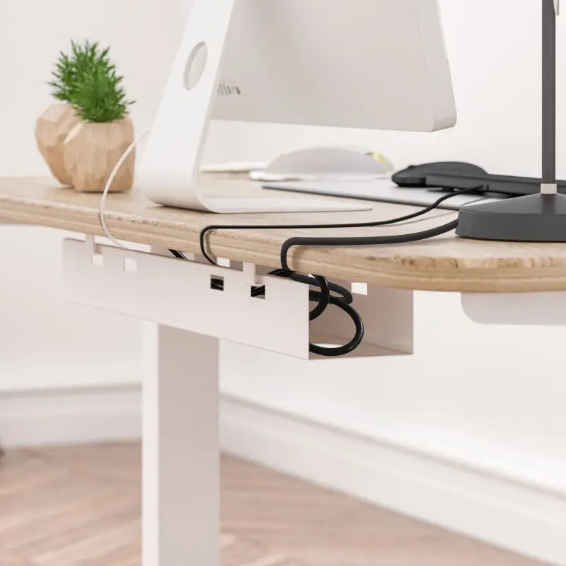 OEM Cable Duct Desk Wire Cable Tray Management Cable Holder Under Table Electrical Conduit For Home Office