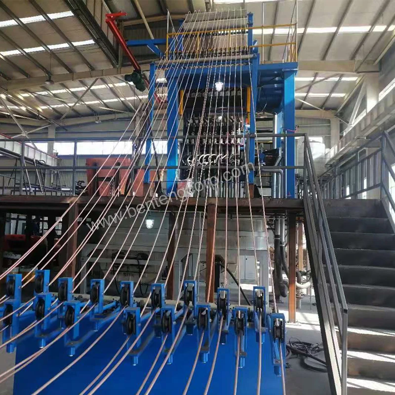 oxygen free copper rod continuous casting machine scrap copper rod upcast machine