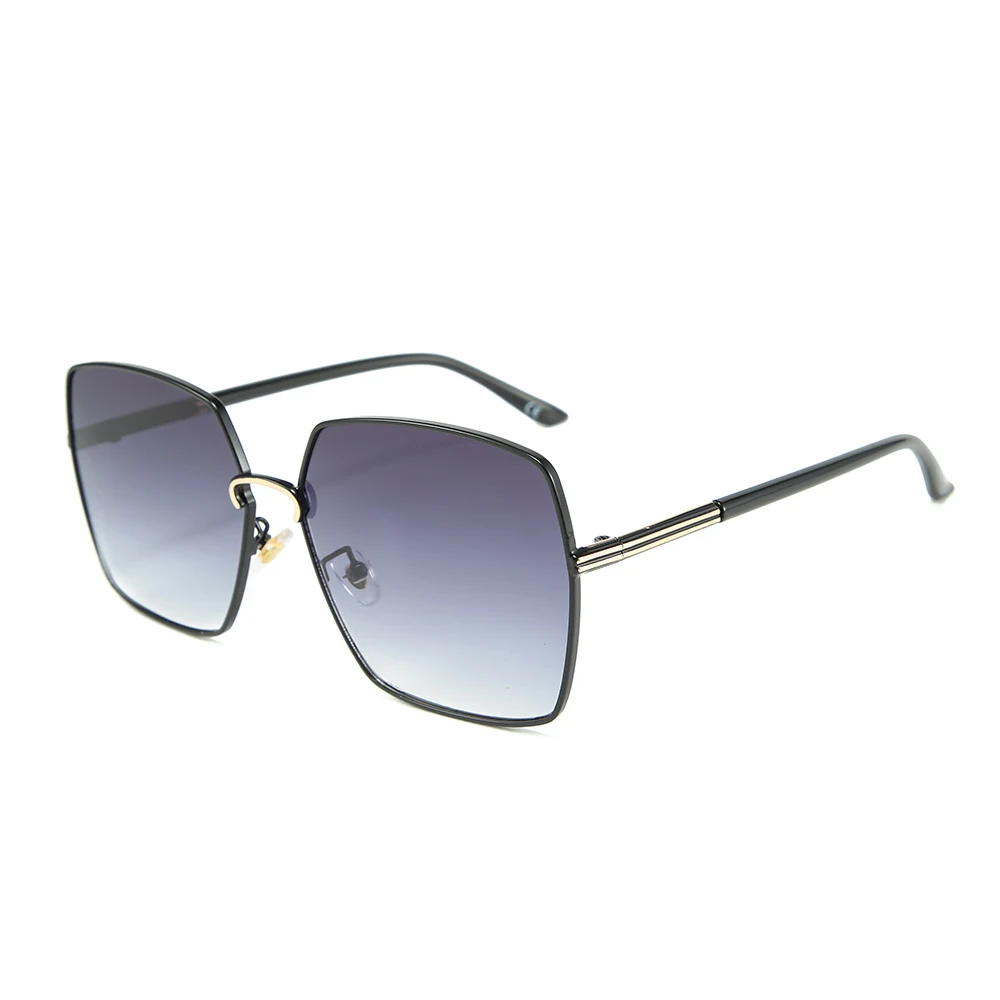 2024 BLONGU Shades Fashion Women Men Newest Gradient Lens Glasses Oversize Big Fame Fashion Sunglasses