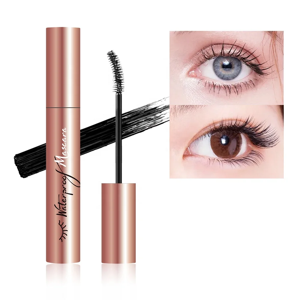 OEM Custom Logo Oil Free 4D Silk Fiber Volume Eye Lash Lengthening Private Label Makeup Natural Organic Vegan Waterproof Mascara