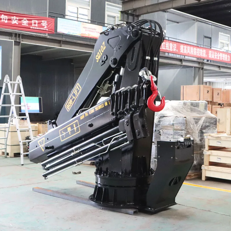 Bob-Lift High Performance Hydraulic fishing Crane Floating Crane 10 Ton Knuckle Boom Harbour Marine Crane For Ship