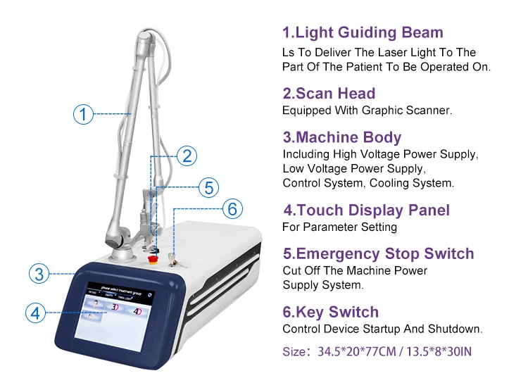 co2 laser system laser vaginal tightening and rejuvenation wand nd yag laser