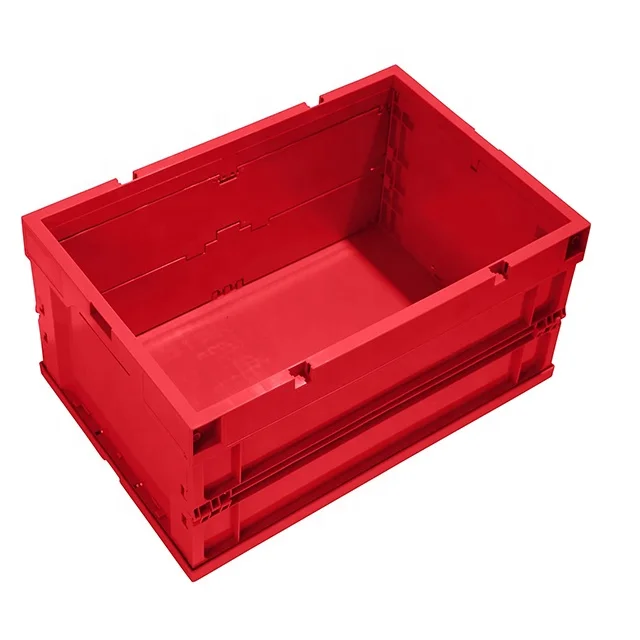 Factory direct sale folding plastic boxes, collapsible plastic containers