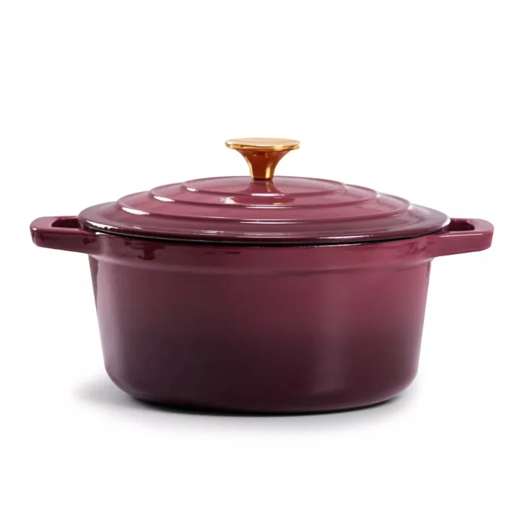 Wholesale Factories OEM Nonstick Dutch Oven 21/24/35*28cm  Casserole Enameled Cast Iron Pot Cookware Sets