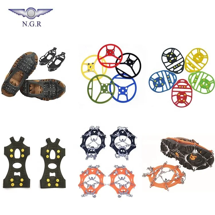 Durable use man and woman excellent elasticity anti-slip 4 size SMLXL TPE  ice cleats snow ice gripper
