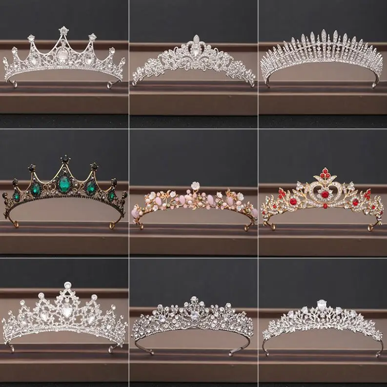 XYST New  Bridal Wedding Rhinestone Crowns Cheap Prices Crystal Metal Crowns For Beauty Queens
