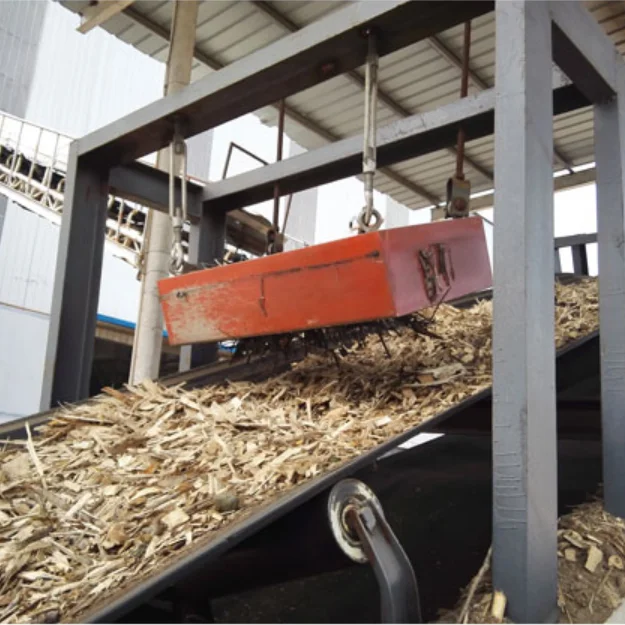 permanent dry over band conveyor magnetic iron separator for conveyor belt