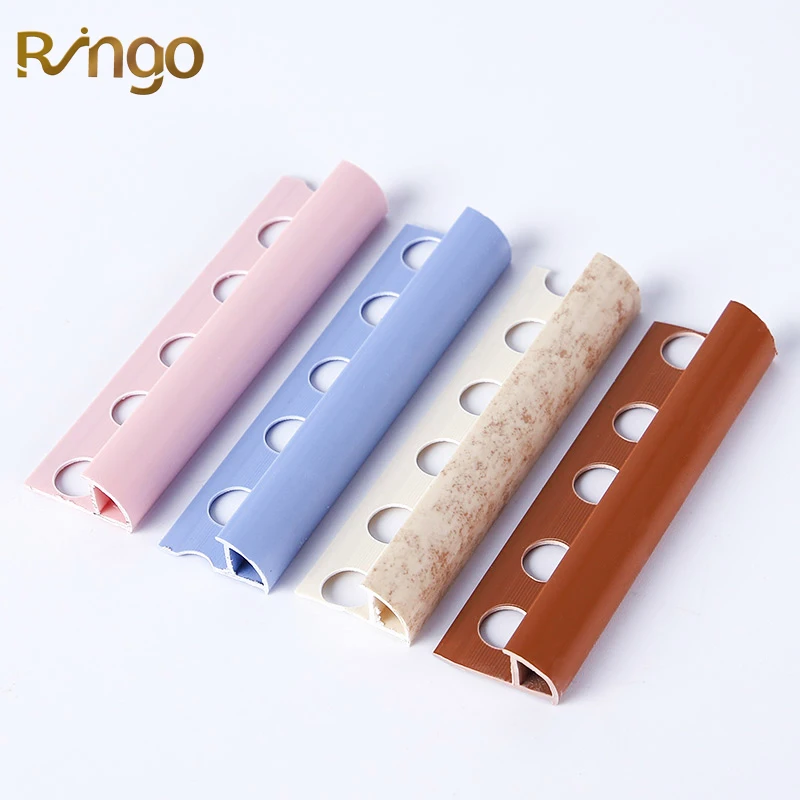 Foshan Ringo Ceramic Plastic Strip With Low Price Flexible Pvc Tile Trim Corners Plastic Strip For Decorative