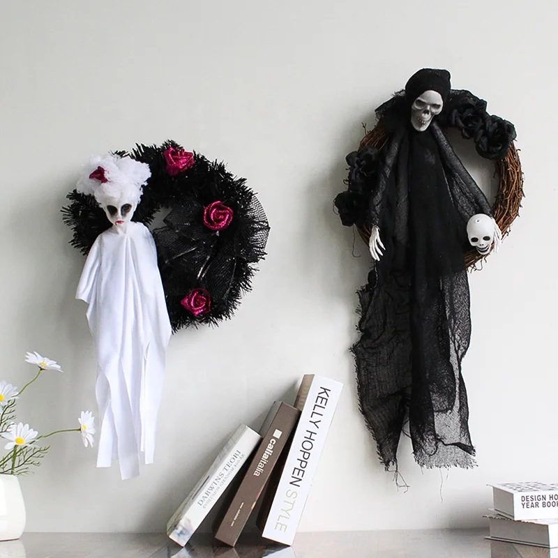 Halloween Ghost Door Hangingt Haunted House Hanging Grim Reaper Horror Props Home Party Bar Club Halloween Decorations