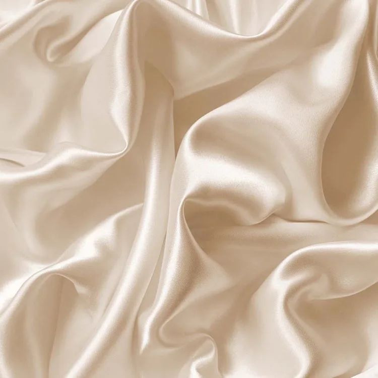 china 16mm wholesale material 100% pure natural mulberry silk satin charmeuse fabric for woman dresses