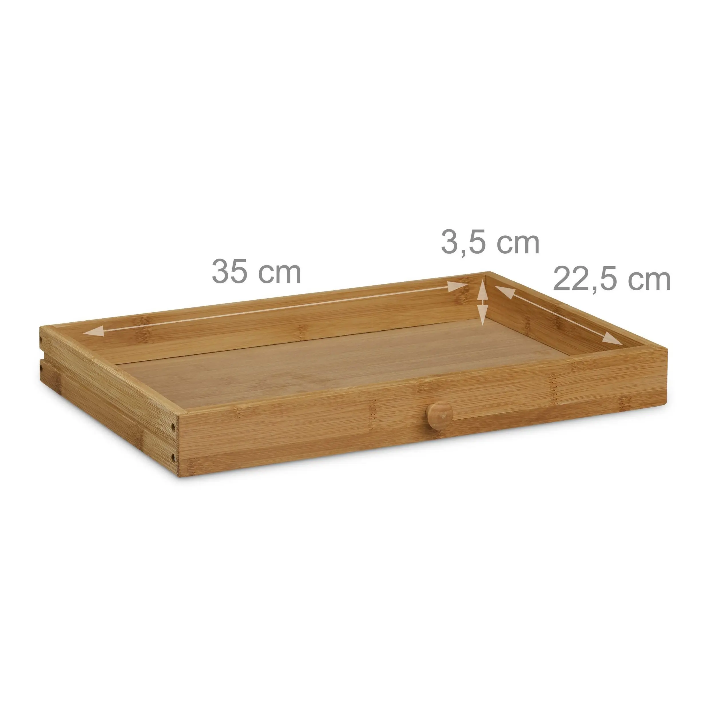 Factory Wholesale Food Grade Bamboo Two Layers Bread Storage Box with Drawer for Bread Knife or Rolling Pin
