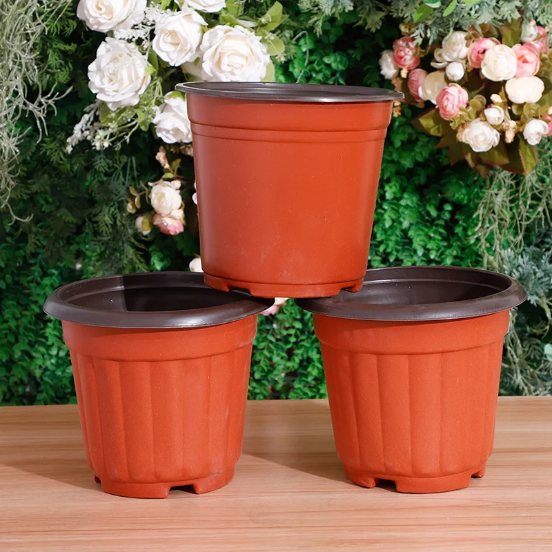 Wholesale  Garden Supplier  0.5 1 2 3 5 7 Gallon Black Plant Plastic Nursery Flower Pots
