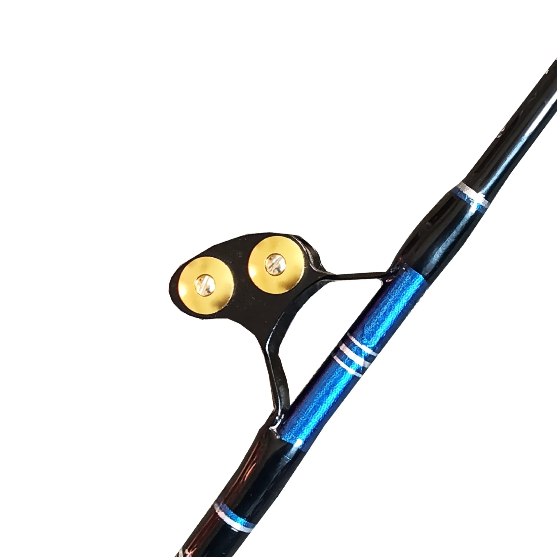 Carbon fiber bent butt sea trolling rod solid fiber glass 1.68m trolling rod boat fishing rod