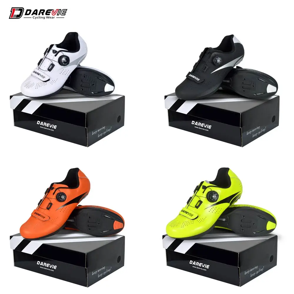 
Darevie custom Breathable Racing Cycle Shoes Men /Women Road Cycling LOOK SPD-SL bicycle shoes 