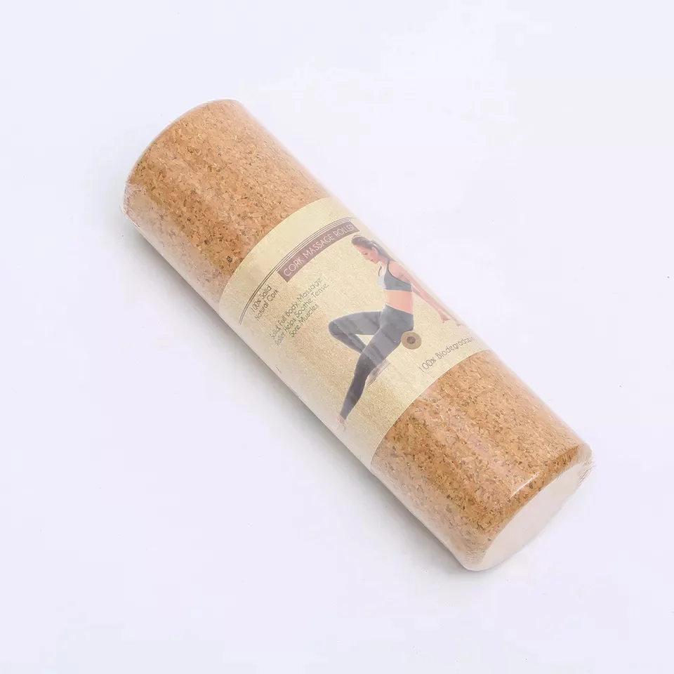 Yoga & Pilates Natural Eco-friendly Color Cork Roller Yoga for Myofascial Release