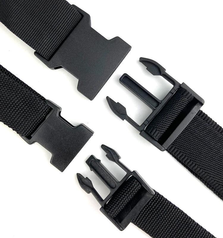 Bag Hanger Fixed Single Adjustable Quick Side Release Plastic Buckle Black POM Plastic Strap Belt Buckle for Bicycle