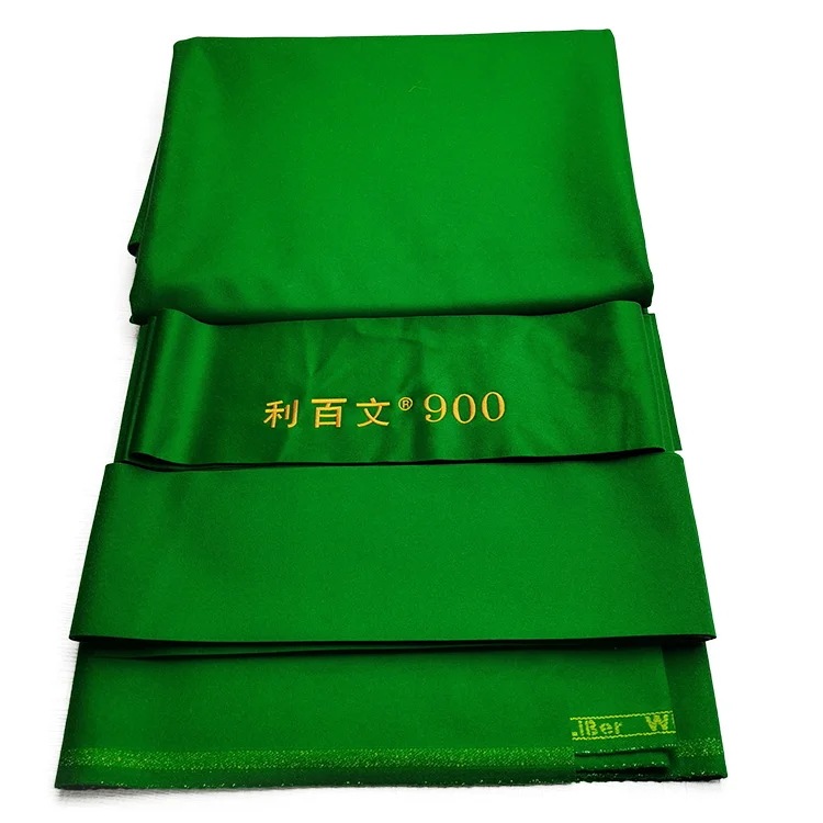 
Factory direct selling Liberwin 900 snooker table cloth 6x12 681 price for 12FT with bed and rail 