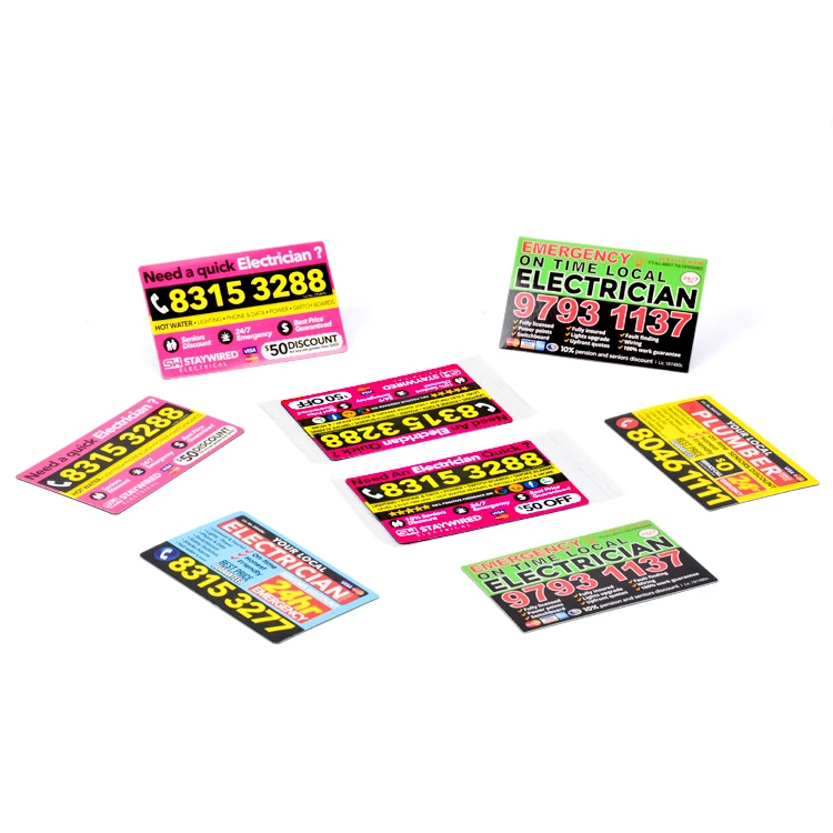 China cheap printing fridge magnet,promotional business card Sydney magnet