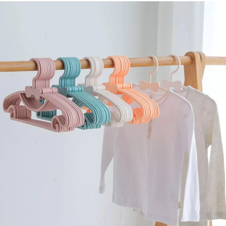 wholesale baby plastic clothes hanger for daily used for wet clothes plastic suit coat hangers