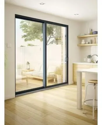 JTHOME Florida Miami-Dade Approved Hurricane Impact Thermal Break Double Large Glass Aluminum Sliding Doors