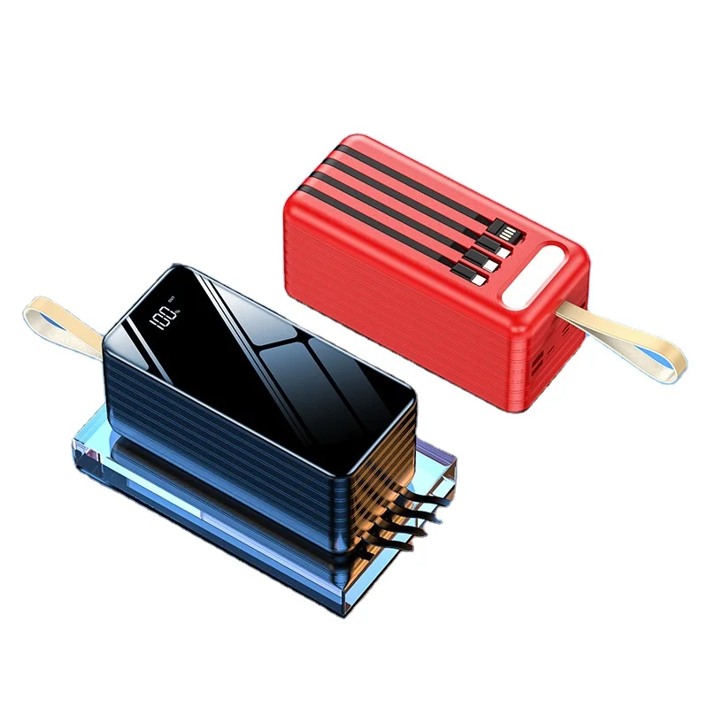 wholesale powerbank 10000mah big capacity portable phone charger fashionable power bank 80000mah price with led flashlight