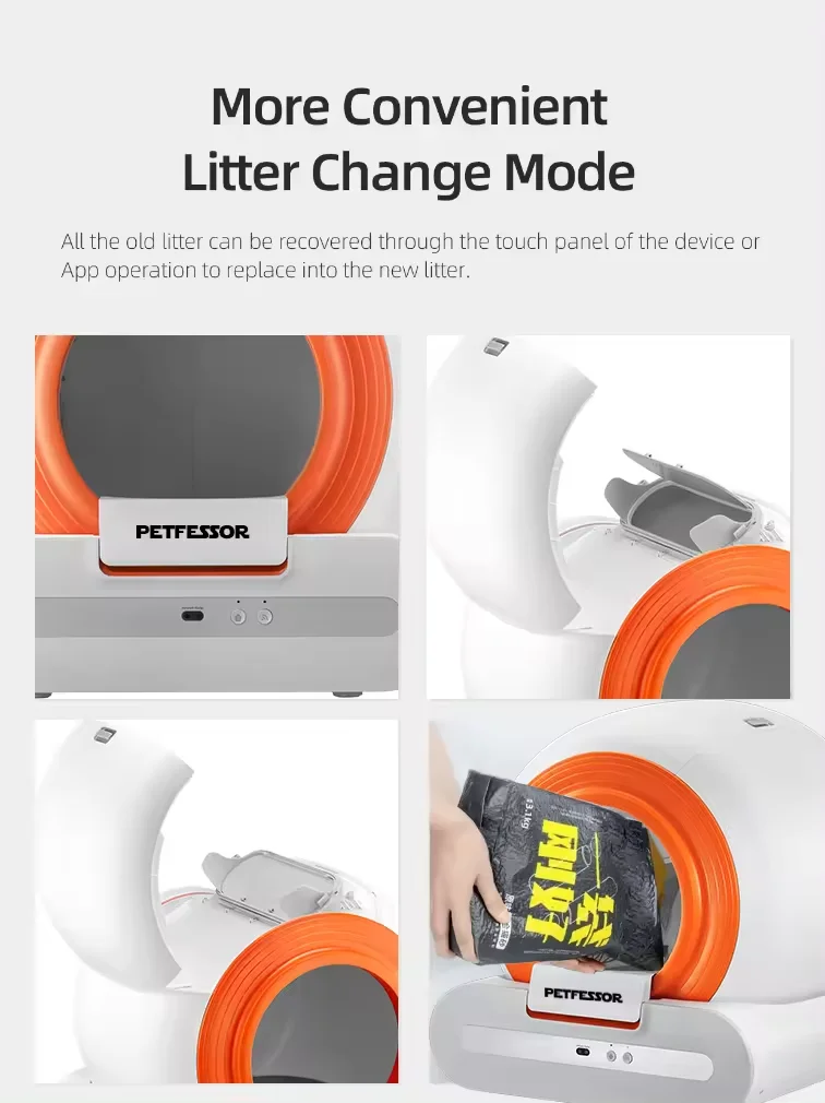 2024 new style TUYA WiFi Connection Ultra-quiet Smart Cat Toilet APP Control Self Cleaning Automatic Cat Litter Box Pet Supplies
