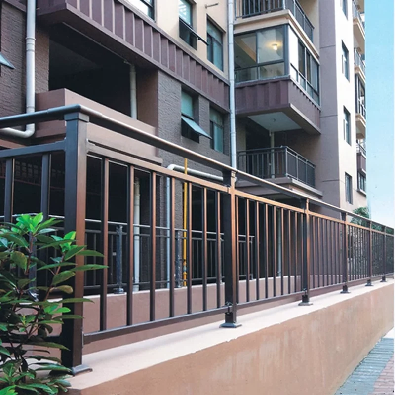 Modern outdoor Wrought Iron baluster iron stair railing spindles Decorative stair parts and railing