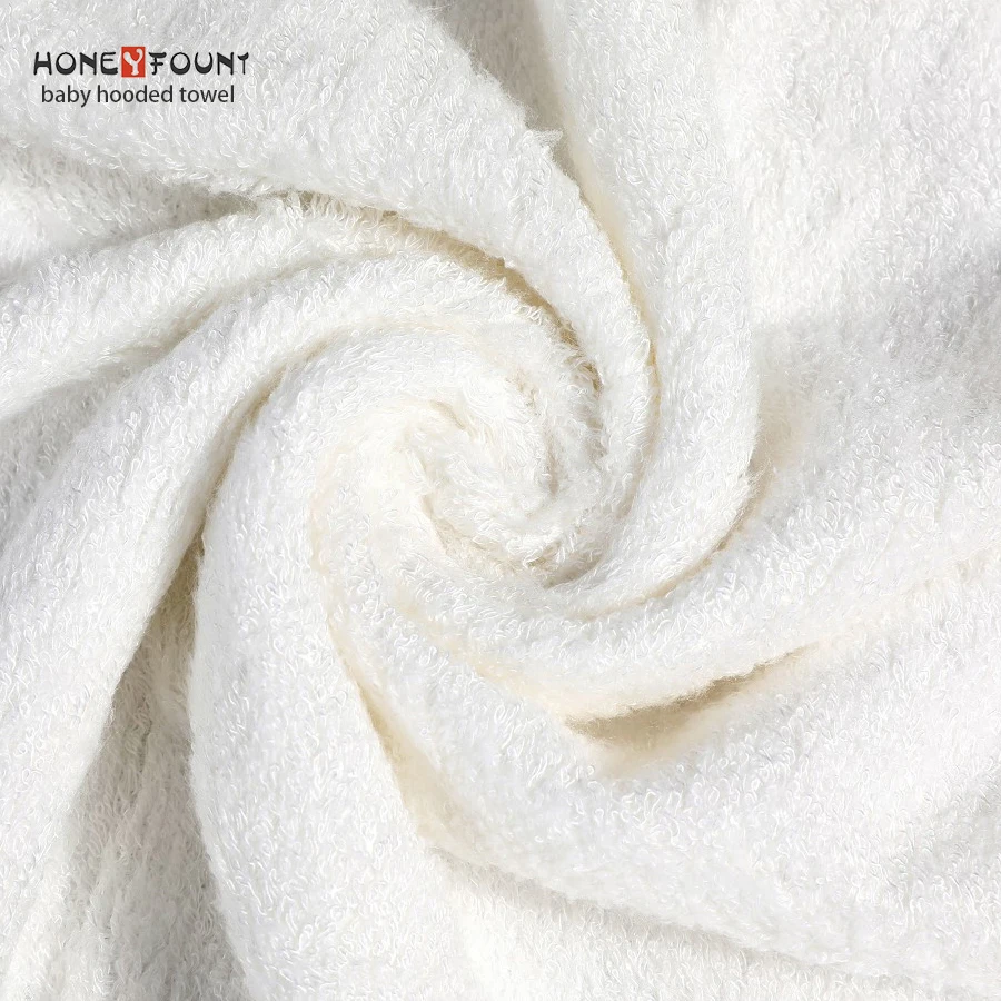 100% Cotton Bamboo Baby Hooded Towel Soft Newborn Baby Bath Towel