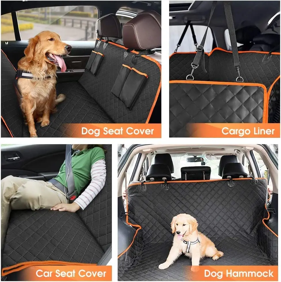 High quality pet car mats 100% waterproof back seat protector dog car seat cover for dog back seat