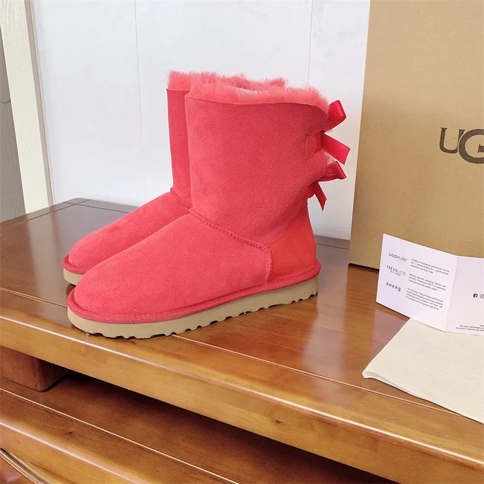 
Fashion inside & outside real Genuine Cow Leather wool fur boots kids snow flat leather winter warm boots 