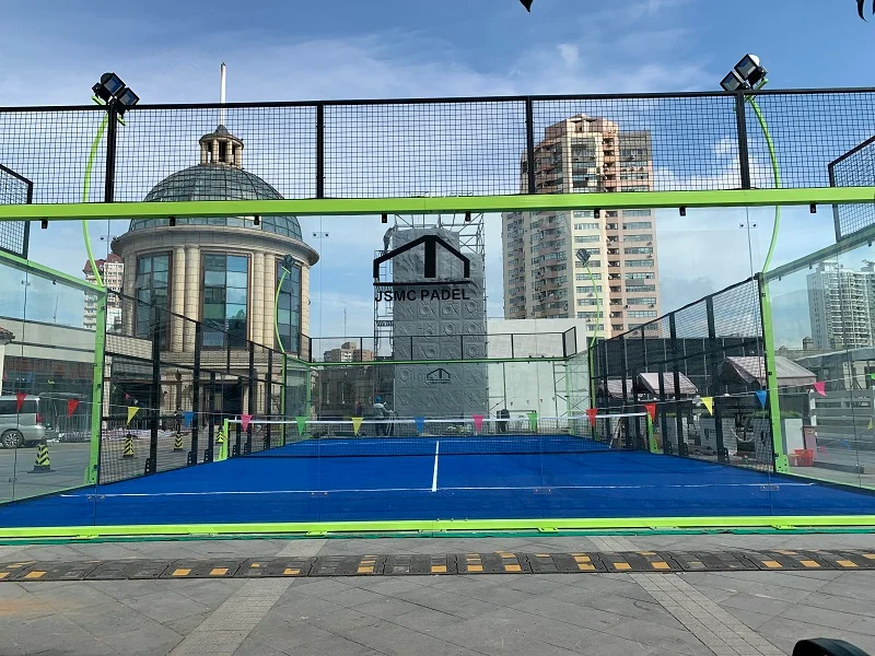 Hot Sale Factory Wholesale Panoramic Safety Padel Tennis Rackets Perruque Coupe Court